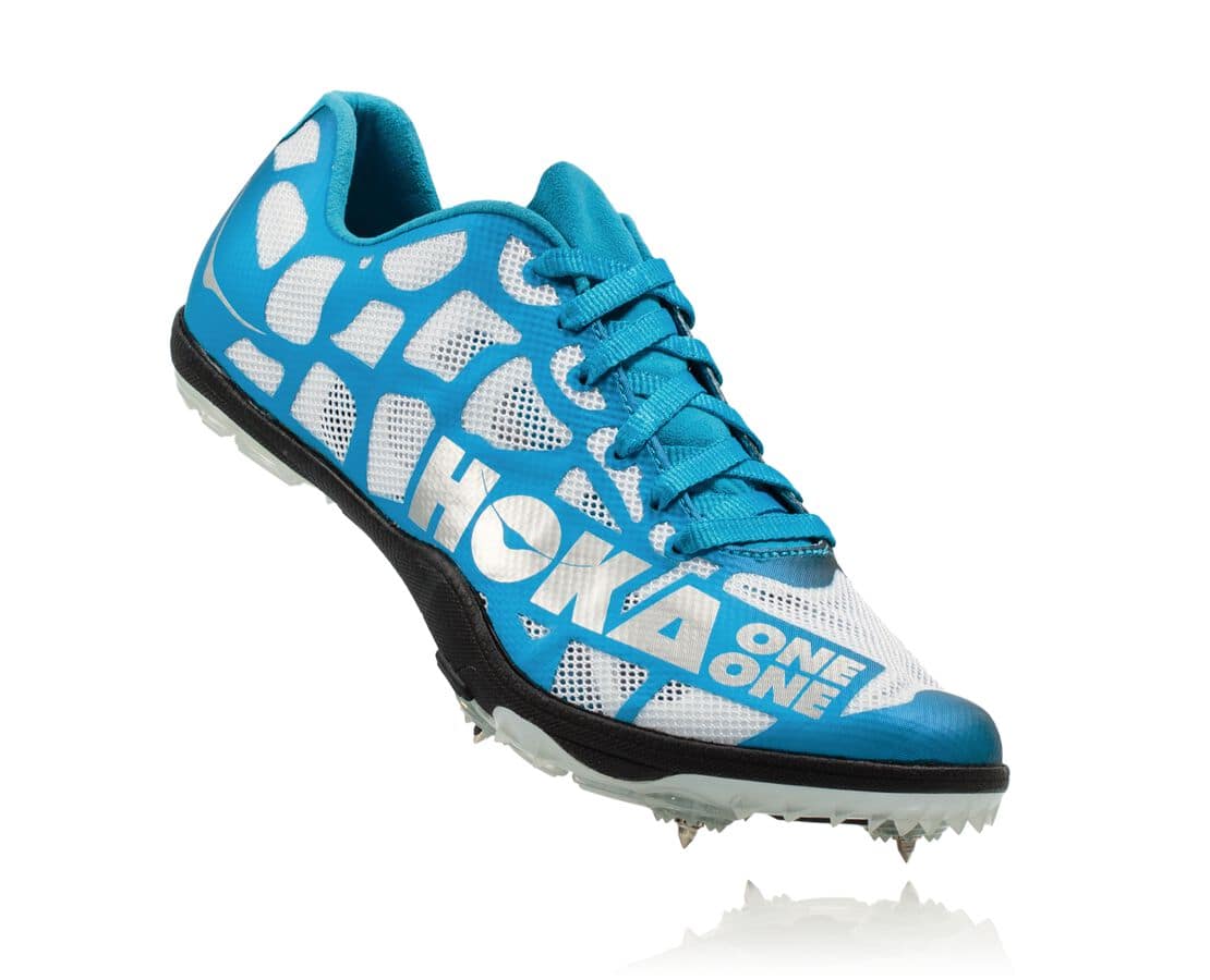 Pantofi Spikes Hoka One One Rocket Ld Dama - Albi / Albastri | Romania FWJX35019